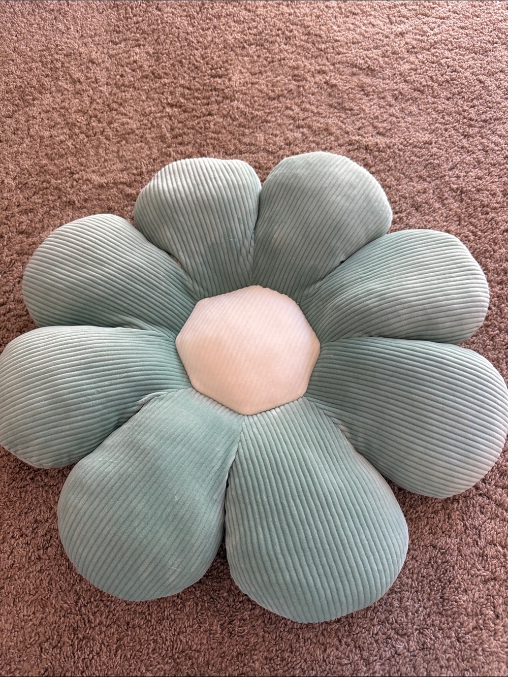 Flower Petal Decorative Pillow - Mint Green